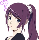 Telegram sticker ❓ Monogatari Series :: @line_stickers