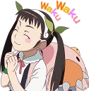 Telegram sticker 😮 Monogatari Series :: @line_stickers