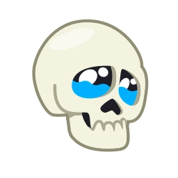 Telegram sticker 🥺 Skull