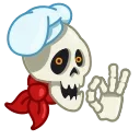 Telegram sticker 👌 Skull