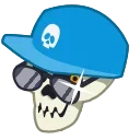 Telegram sticker 😎 Skull