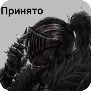 Video sticker 🧥 Grimm black souls
