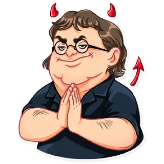 Telegram sticker 😈 Gabe Newell