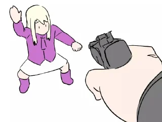 Telegram sticker 🔫 Animeme #2 by @animemerepo