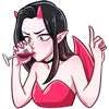 Sticker 🍷 Дьяволица - @TgEmojis