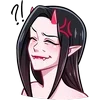 Sticker 🤨 Дьяволица - @TgEmojis