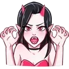 Sticker 👻 Дьяволица - @TgEmojis