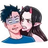 Sticker 👹 Дьяволица - @TgEmojis