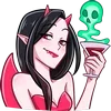 Sticker 🍸 Дьяволица - @TgEmojis