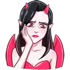 Sticker 😟 Дьяволица - @TgEmojis