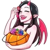 Sticker 🎃 Дьяволица - @TgEmojis