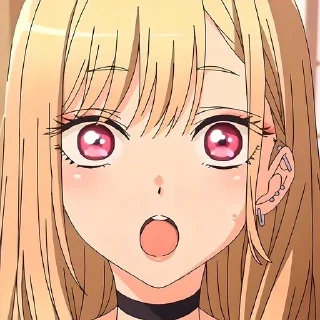 Telegram sticker 😮 Эта фарфоровая кукла @anime_sticks