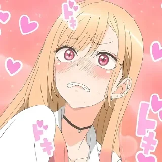 Telegram sticker 😳 Эта фарфоровая кукла @anime_sticks