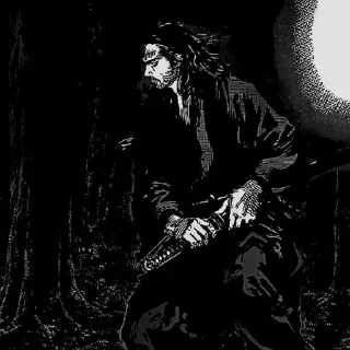Telegram sticker 🍃 - ᗷY @ahMshY 𓉮 . Miyamoto Musashi