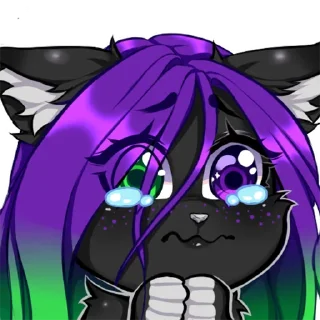 Video sticker 😢 Christie The Tuxedo Cat