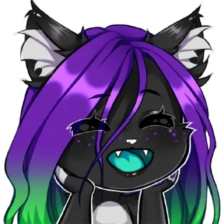 Sticker 😄 Christie The Tuxedo Cat