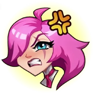 Telegram stiker 😡 Wild rift emotes made by @Monster_Yi | @WR_MadeInIran