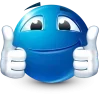 Sticker 🤩 Blue Face Emoji @TgEmojis
