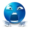 Video sticker 🤩 Blue Face Emoji @T...