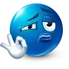 Sticker 🤩 Blue Face Emoji @TgEmojis