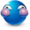 Sticker 🤩 Blue Face Emoji @TgEmojis
