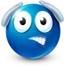 Video sticker 🤩 Blue Face Emoji @T...