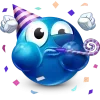 Sticker 🤩 Blue Face Emoji @TgEmojis