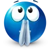 Video sticker 🤩 Blue Face Emoji @T...