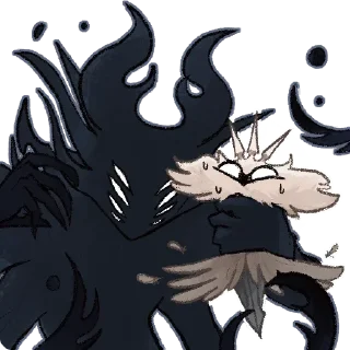 Telegram sticker 🌚 Луча :3