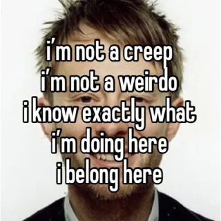 Telegram sticker 👍 Thom Yorke @overdosingonmusic