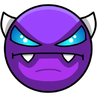 Telegram sticker 😈 Geometry Dash Faces part 1 by Tog4forev.