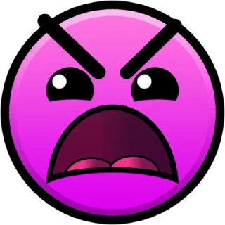 Telegram sticker 😲 Geometry Dash Faces part 1 by Tog4forev.