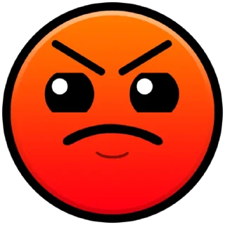 Telegram sticker 😠 Geometry Dash Faces part 1 by Tog4forev.