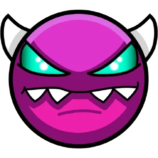 Telegram sticker 😈 Geometry Dash Faces part 1 by Tog4forev.
