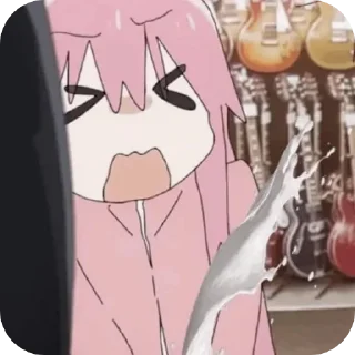 Телеграм стикер 🥵 Akita The Bocchi