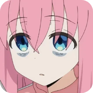 Sticker 😮‍💨 Akita The Bocchi