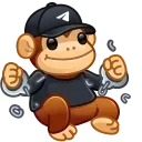 Video sticker 🐒 Jolly Chimp @podarkitgnft