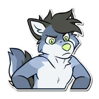 Telegram sticker 😠 Dusk the dog