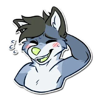 Telegram sticker 😊 Dusk the dog