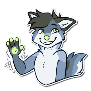 Sticker 👋 Dusk the dog