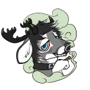 Telegram sticker 🍁 Rude Deer