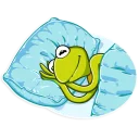 Telegram sticker 😴 Kermit the Frog