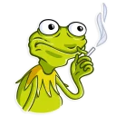 Telegram sticker 😳 Kermit the Frog