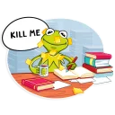 Telegram sticker 🤓 Kermit the Frog