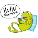 Telegram sticker 😀 Kermit the Frog
