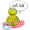 Video sticker ☕️ Kermit the Frog