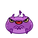 Telegram stiker 😈 Disgruntled Toad
