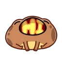 Telegram stiker 👋 Disgruntled Toad