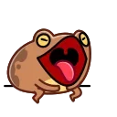 Sticker 😂 Disgruntled Toad