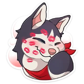 Telegram sticker 🐺 Лаки от @TgSticker